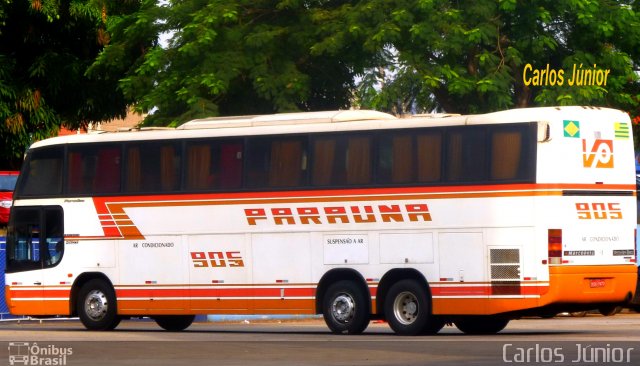 Viação Paraúna 905 na cidade de Goiânia, Goiás, Brasil, por Carlos Júnior. Número da foto: #2028917.