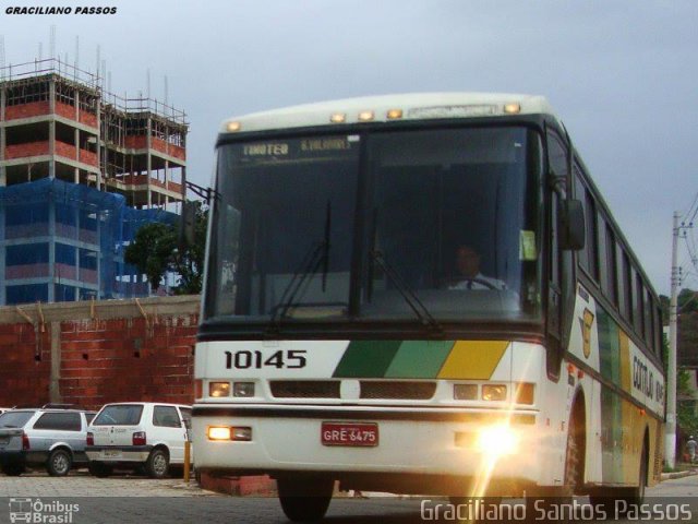 Empresa Gontijo de Transportes 10145 na cidade de Coronel Fabriciano, Minas Gerais, Brasil, por Graciliano Santos Passos. Número da foto: #2028100.