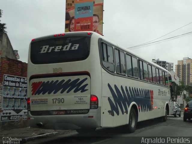 Breda Transportes e Serviços 1790 na cidade de São Bernardo do Campo, São Paulo, Brasil, por Agnaldo Penides. Número da foto: #2029162.