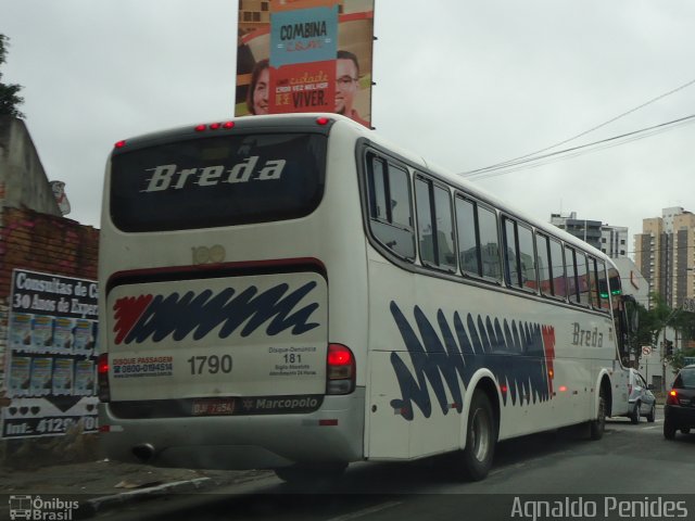 Breda Transportes e Serviços 1790 na cidade de São Bernardo do Campo, São Paulo, Brasil, por Agnaldo Penides. ID da foto: 2029162.