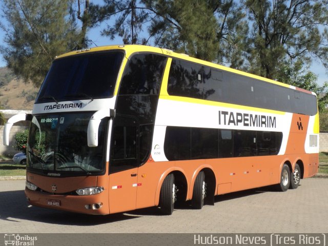 Viação Itapemirim 731 na cidade de Três Rios, Rio de Janeiro, Brasil, por Hudson Neves. Número da foto: #2083257.