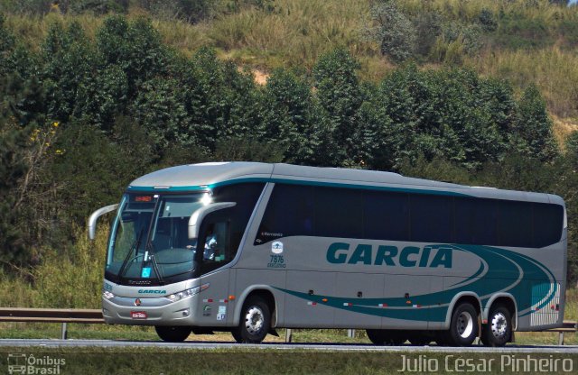 Viação Garcia 7876 na cidade de Araçariguama, São Paulo, Brasil, por Julio César Pinheiro. ID da foto: 2083510.