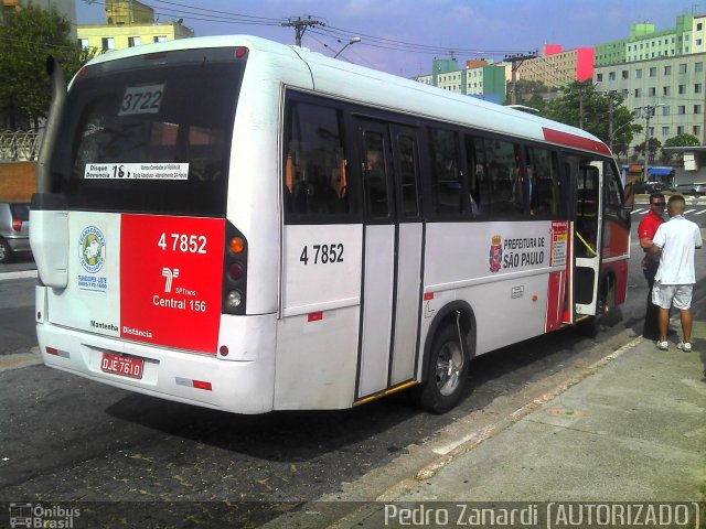Transcooper > Norte Buss 4 7852 na cidade de São Paulo, São Paulo, Brasil, por Lucas Nunes Fernandes. Número da foto: #2083512.