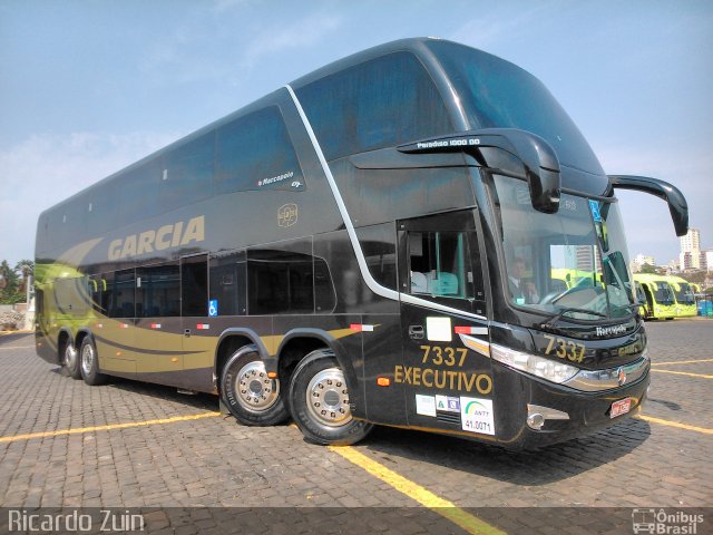 Viação Garcia 7337 na cidade de Londrina, Paraná, Brasil, por Ricardo Zuin. Número da foto: #2081707.