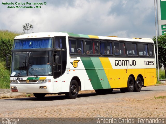 Empresa Gontijo de Transportes 11035 na cidade de João Monlevade, Minas Gerais, Brasil, por Antonio Carlos Fernandes. Número da foto: #2082021.