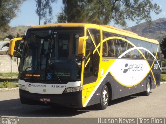 Viação Progresso RJ 191.047 na cidade de Três Rios, Rio de Janeiro, Brasil, por Hudson Neves. ID da foto: 2083485.