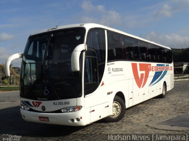 Viação Teresópolis RJ 203.042 na cidade de Sapucaia, Rio de Janeiro, Brasil, por Hudson Neves. Número da foto: #2083327.
