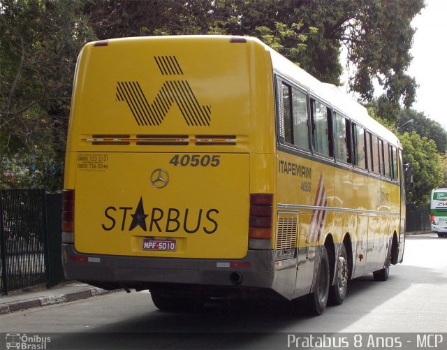 Viação Itapemirim 40505 na cidade de São Paulo, São Paulo, Brasil, por Cristiano Soares da Silva. ID da foto: 2082931.