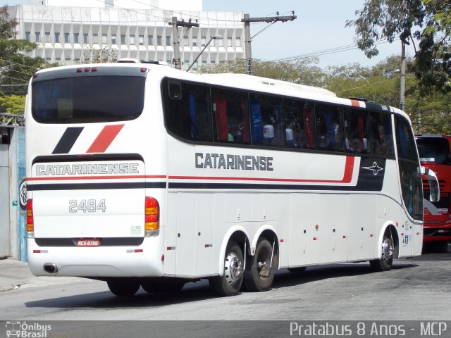 Auto Viação Catarinense 2484 na cidade de São Paulo, São Paulo, Brasil, por Cristiano Soares da Silva. Número da foto: #2083031.