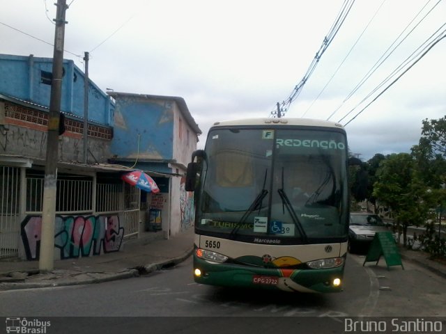 Redenção Turismo 5650 na cidade de Taboão da Serra, São Paulo, Brasil, por Bruno Santino. Número da foto: #2031744.