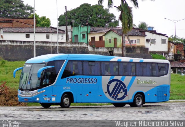 Auto Viação Progresso 6590 na cidade de João Pessoa, Paraíba, Brasil, por Wagner Ribeiro da Silva. Número da foto: #2031594.