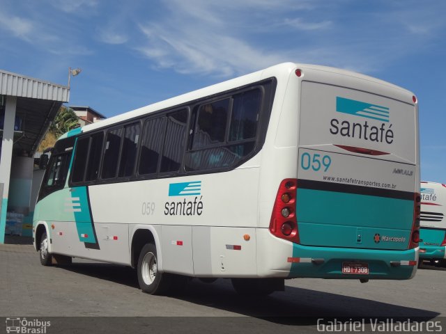 Santa Fé Transportes 059 na cidade de Belo Horizonte, Minas Gerais, Brasil, por Gabriel Valladares. Número da foto: #2031834.