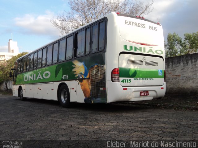 Empresa União de Transportes 4115 na cidade de Criciúma, Santa Catarina, Brasil, por Cleber  Mariot do Nascimento. ID da foto: 2033220.