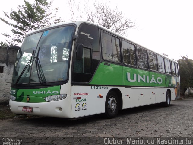 Empresa União de Transportes 4115 na cidade de Criciúma, Santa Catarina, Brasil, por Cleber  Mariot do Nascimento. ID da foto: 2033209.