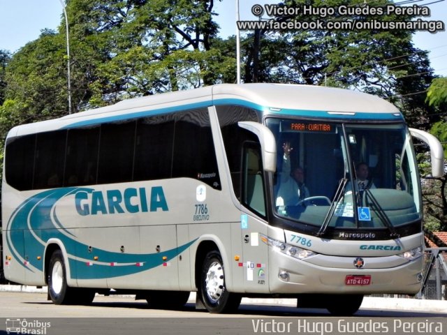 Viação Garcia 7786 na cidade de Maringá, Paraná, Brasil, por Victor Hugo Guedes Pereira. ID da foto: 2033943.