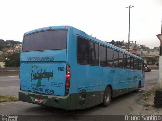 Coutinho Transporte 0180 na cidade de Taboão da Serra, São Paulo, Brasil, por Bruno Santino. Número da foto: #2034605.
