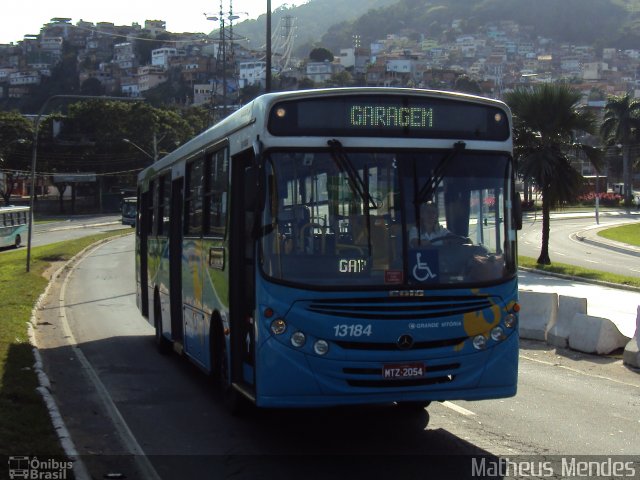 Viação Grande Vitória 13184 na cidade de Vitória, Espírito Santo, Brasil, por Matheus Mendes. ID da foto: 2033775.