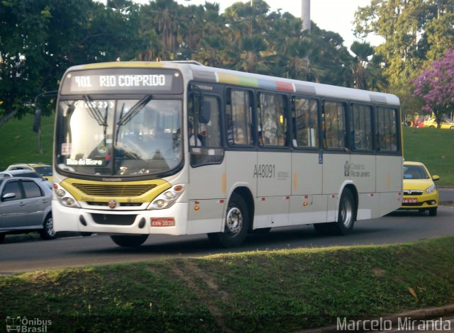 Auto Viação Alpha A48091 na cidade de Rio de Janeiro, Rio de Janeiro, Brasil, por Marcelo Sousa de Miranda Júnior. Número da foto: #2035569.