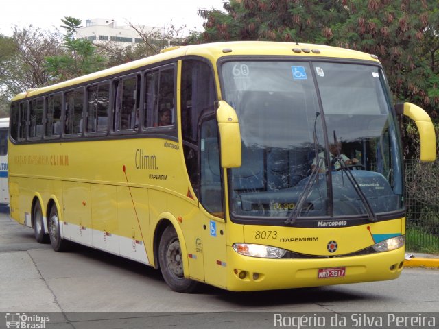 Viação Itapemirim 8073 na cidade de São Paulo, São Paulo, Brasil, por Rogério da Silva Pereira. Número da foto: #2036503.