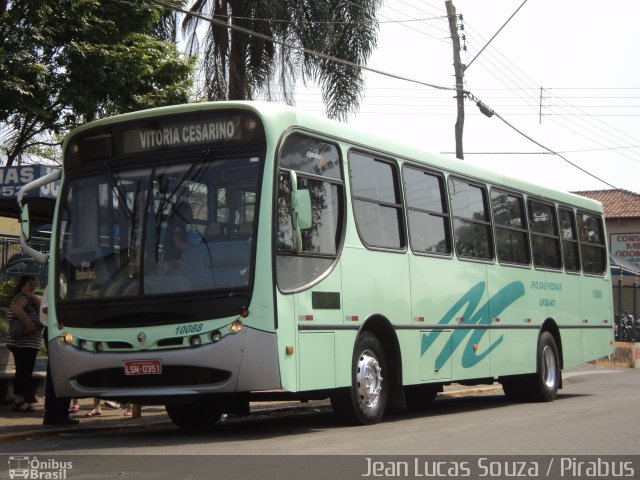 Sigma Transportes Coletivos 10088 na cidade de Rio das Pedras, São Paulo, Brasil, por Jean Lucas. Número da foto: #2035458.