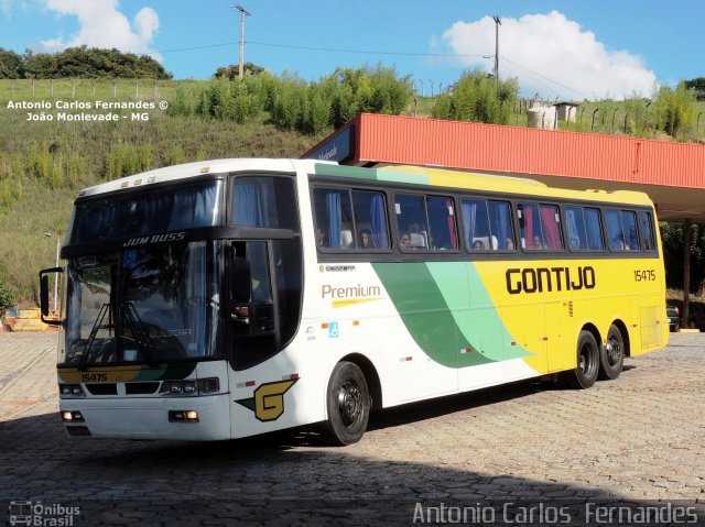 Empresa Gontijo de Transportes 15475 na cidade de João Monlevade, Minas Gerais, Brasil, por Antonio Carlos Fernandes. ID da foto: 2035713.