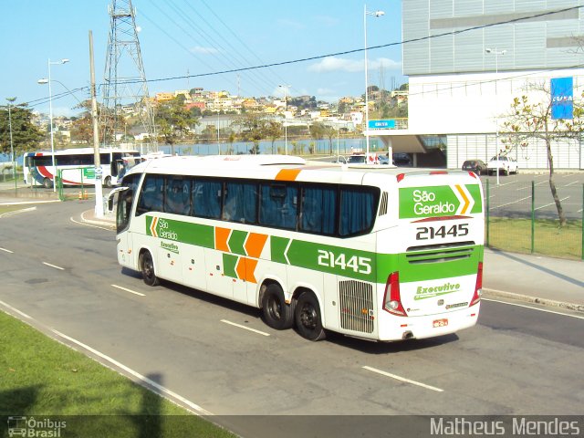 Cia. São Geraldo de Viação 21445 na cidade de Vitória, Espírito Santo, Brasil, por Matheus Mendes. Número da foto: #2035513.