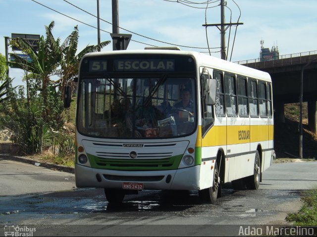 Escolares KNS-2432 na cidade de Belo Horizonte, Minas Gerais, Brasil, por Adão Raimundo Marcelino. ID da foto: 2038935.