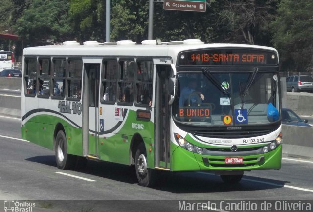 Expresso Real Rio RJ 133.042 na cidade de Rio de Janeiro, Rio de Janeiro, Brasil, por Marcelo Candido de Oliveira. Número da foto: #2037648.