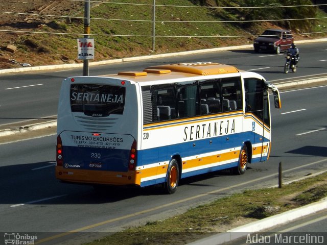 Viação Sertaneja 230 na cidade de Contagem, Minas Gerais, Brasil, por Adão Raimundo Marcelino. Número da foto: #2039070.