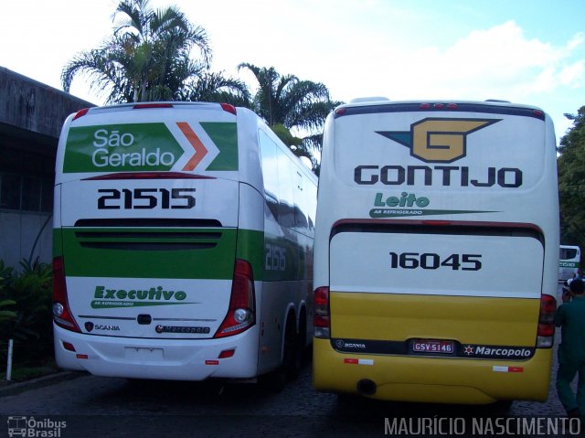 Empresa Gontijo de Transportes 16045 - GARAGEM BH. na cidade de Belo Horizonte, Minas Gerais, Brasil, por Maurício Nascimento. Número da foto: #2040211.