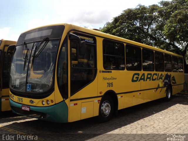 Viação Garcia 7615 na cidade de Londrina, Paraná, Brasil, por Eder Pereira. ID da foto: 2040379.