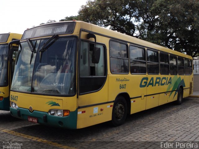 Viação Garcia 6447 na cidade de Londrina, Paraná, Brasil, por Eder Pereira. Número da foto: #2040385.