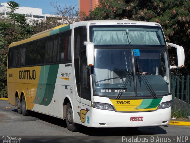 Empresa Gontijo de Transportes 11605 na cidade de São Paulo, São Paulo, Brasil, por Cristiano Soares da Silva. ID da foto: 2041377.