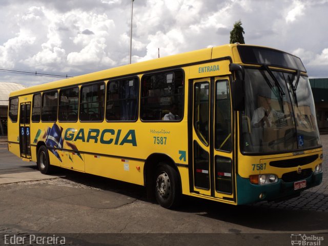 Viação Garcia 7587 na cidade de Londrina, Paraná, Brasil, por Eder Pereira. Número da foto: #2040351.