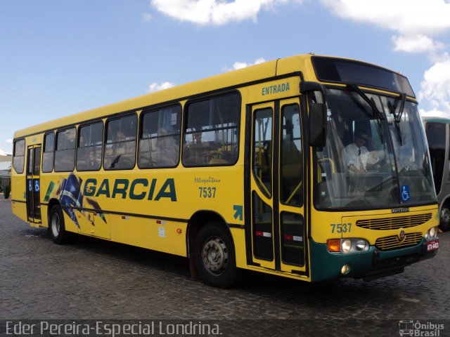 Viação Garcia 7537 na cidade de Londrina, Paraná, Brasil, por Eder Pereira. Número da foto: #2040398.